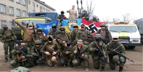 bataillon ukrainien affichant ses valeurs.jpeg