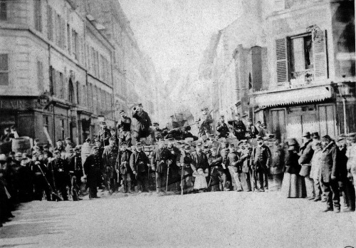 Barricade de la rue Saint-Sébastien, Commune de Paris.